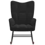 Silla mecedora de terciopelo negro de vidaXL, Mecedoras - Ref: Foro24-328145, Precio: 120,19 €, Descuento: %