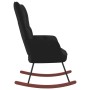 Silla mecedora de terciopelo negro de vidaXL, Mecedoras - Ref: Foro24-328145, Precio: 118,30 €, Descuento: %