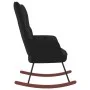 Silla mecedora de terciopelo negro de vidaXL, Mecedoras - Ref: Foro24-328145, Precio: 120,19 €, Descuento: %