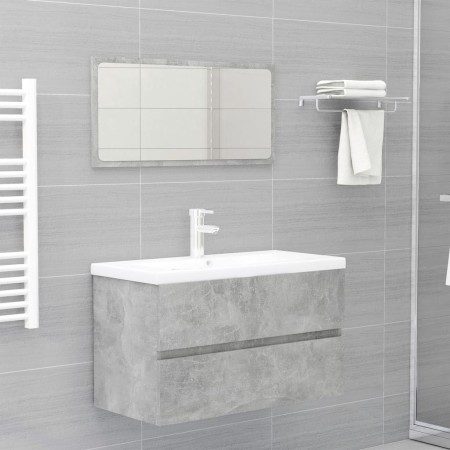 Juego de muebles de baño madera de ingeniería gris hormigón de vidaXL, Muebles de baño - Ref: Foro24-3071688, Precio: 255,90 ...