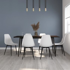 Sillas de comedor 6 unidades blancas PP de vidaXL, Sillas de comedor - Ref: Foro24-3082341, Precio: 283,10 €, Descuento: %