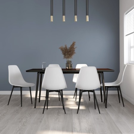 Sillas de comedor 6 unidades blancas PP de vidaXL, Sillas de comedor - Ref: Foro24-3082341, Precio: 283,10 €, Descuento: %
