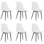 Esstischstühle, 6 Stück, weißes PP von vidaXL, Essstühle - Ref: Foro24-3082341, Preis: 256,83 €, Rabatt: %