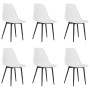 Sillas de comedor 6 unidades blancas PP de vidaXL, Sillas de comedor - Ref: Foro24-3082341, Precio: 283,10 €, Descuento: %
