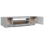 Mueble de TV con luces LED gris hormigón 160x35x40 cm de vidaXL, Muebles TV - Ref: Foro24-804431, Precio: 92,59 €, Descuento: %