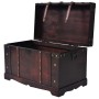 Baúl vintage de madera 66x38x40 cm de vidaXL, Baúles de almacenamiento - Ref: Foro24-245478, Precio: 97,45 €, Descuento: %