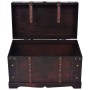 Baúl vintage de madera 66x38x40 cm de vidaXL, Baúles de almacenamiento - Ref: Foro24-245478, Precio: 97,45 €, Descuento: %