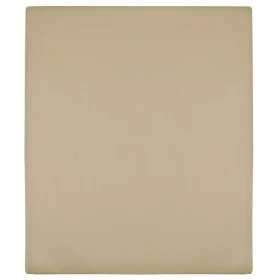 Sábana bajera jersey algodón gris taupe 180x200 cm de vidaXL, Sábanas - Ref: Foro24-136228, Precio: 18,94 €, Descuento: %