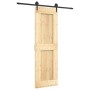 Puerta corredera con herrajes madera maciza de pino 70x210 cm de vidaXL, Puertas - Ref: Foro24-3203203, Precio: 158,06 €, Des...