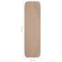 Alfombrillas de escalera 15 uds beige rectangular 75x20 cm de vidaXL, Alfombrillas para escalones - Ref: Foro24-340403, Preci...