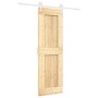 Puerta corredera con herrajes madera maciza de pino 70x210 cm de vidaXL, Puertas - Ref: Foro24-3203219, Precio: 174,14 €, Des...