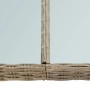 Mesa de comedor jardín vidrio y ratán PE marrón 200x100x74 cm en Mesas de jardín | Comprar online en Foru.es