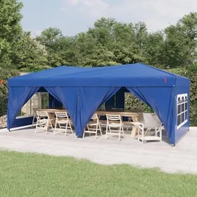 Carpa para fiestas plegable con paredes laterales azul 3x6 m de vidaXL, Carpas y cenadores - Ref: Foro24-93542, Precio: 251,8...