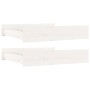 Cajones de cama 2 unidades madera maciza de pino blanco de vidaXL, Camas y accesorios - Ref: Foro24-814975, Precio: 90,94 €, ...