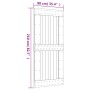 Puerta corredera con herrajes madera maciza de pino 90x210 cm de vidaXL, Puertas - Ref: Foro24-3203222, Precio: 206,86 €, Des...