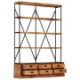Estantería de 4 niveles 6 cajones madera de mango 122x36x181 cm de vidaXL, Librerías y estanterías - Ref: Foro24-284423, Prec...