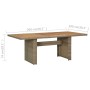 Mesa de comedor de jardín ratán sintético marrón 200x100x74 cm en Mesas de jardín | Comprar online en Foru.es