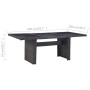 Mesa comedor jardín vidrio ratán sintético negro 200x100x74 cm en Mesas de jardín | Comprar online en Foru.es