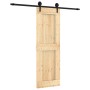 Puerta corredera con herrajes madera maciza de pino 70x210 cm de vidaXL, Puertas - Ref: Foro24-3203236, Precio: 159,97 €, Des...