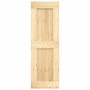 Puerta corredera con herrajes madera maciza de pino 70x210 cm de vidaXL, Puertas - Ref: Foro24-3203236, Precio: 159,97 €, Des...