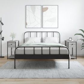 Mesitas noche 2 uds madera ingeniería gris Sonoma 30x60x60 cm de vidaXL, Mesitas de noche - Ref: Foro24-826060, Precio: 64,81...
