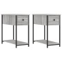 Mesitas noche 2 uds madera ingeniería gris Sonoma 30x60x60 cm de vidaXL, Mesitas de noche - Ref: Foro24-826060, Precio: 64,81...