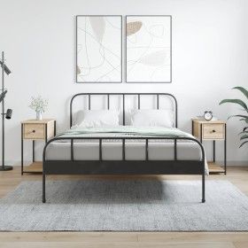 Mesitas noche 2 uds madera ingeniería roble Sonoma 30x60x60 cm de vidaXL, Mesitas de noche - Ref: Foro24-826056, Precio: 62,8...