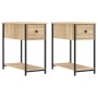 Mesitas noche 2 uds madera ingeniería roble Sonoma 30x60x60 cm de vidaXL, Mesitas de noche - Ref: Foro24-826056, Precio: 62,8...