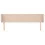 Cappuccino synthetic leather headboard 203x23x78/88 cm by vidaXL, Headboards and footboards - Ref: Foro24-3116977, Price: 71,...