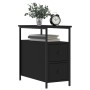 Mesitas de noche 2 uds madera de ingeniería negra 30x60x60 cm de vidaXL, Mesitas de noche - Ref: Foro24-826064, Precio: 103,4...