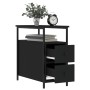 Mesitas de noche 2 uds madera de ingeniería negra 30x60x60 cm de vidaXL, Mesitas de noche - Ref: Foro24-826064, Precio: 103,4...