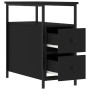 Mesitas de noche 2 uds madera de ingeniería negra 30x60x60 cm de vidaXL, Mesitas de noche - Ref: Foro24-826064, Precio: 103,4...