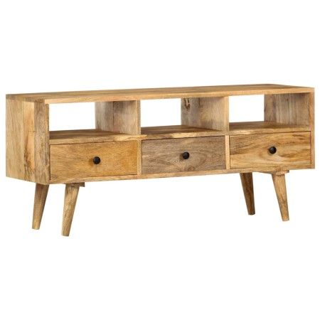 Mueble para TV de madera maciza de mango 110x36x50 cm de vidaXL, Muebles TV - Ref: Foro24-285824, Precio: 183,00 €, Descuento: %