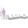 Set sofás de jardín 5 piezas y cojines ratán sintético marrón en Conjuntos de jardín | Comprar online en Foru.es