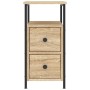 Mesitas noche 2 uds madera ingeniería roble Sonoma 30x60x60 cm de vidaXL, Mesitas de noche - Ref: Foro24-826066, Precio: 103,...