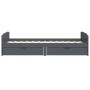 Estructura cama con cajones madera maciza de pino gris 90x200cm de vidaXL, Camas y somieres - Ref: Foro24-322163, Precio: 192...