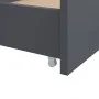 Estructura cama con cajones madera maciza de pino gris 90x200cm de vidaXL, Camas y somieres - Ref: Foro24-322163, Precio: 212...