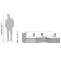 Set de muebles de jardín 4 pzas y cojines ratán sintético negro en Conjuntos de jardín | Comprar online en Foru.es