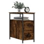 Mesitas noche 2 uds madera ingeniería roble ahumado 30x60x60 cm de vidaXL, Mesitas de noche - Ref: Foro24-826068, Precio: 65,...