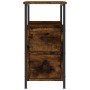 Mesitas noche 2 uds madera ingeniería roble ahumado 30x60x60 cm de vidaXL, Mesitas de noche - Ref: Foro24-826068, Precio: 65,...