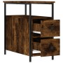 Mesitas noche 2 uds madera ingeniería roble ahumado 30x60x60 cm de vidaXL, Mesitas de noche - Ref: Foro24-826068, Precio: 65,...