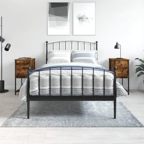Mesitas noche 2 uds madera ingeniería roble ahumado 32x42x70 cm de vidaXL, Mesitas de noche - Ref: Foro24-826098, Precio: 77,...