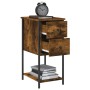 Mesitas noche 2 uds madera ingeniería roble ahumado 32x42x70 cm de vidaXL, Mesitas de noche - Ref: Foro24-826098, Precio: 77,...