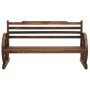 Banco de jardín madera maciza de abeto 142 cm de vidaXL, Bancos de jardín - Ref: Foro24-313892, Precio: 266,18 €, Descuento: %