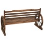 Banco de jardín madera maciza de abeto 142 cm de vidaXL, Bancos de jardín - Ref: Foro24-313892, Precio: 266,18 €, Descuento: %
