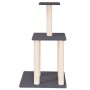 Rascador para gatos con postes de sisal gris oscuro 85,5 cm de vidaXL, Mobiliario para gatos - Ref: Foro24-171740, Precio: 34...