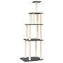 Rascador para gatos con postes de sisal gris oscuro 183 cm de vidaXL, Mobiliario para gatos - Ref: Foro24-171746, Precio: 79,...