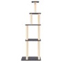 Rascador para gatos con postes de sisal gris oscuro 183 cm de vidaXL, Mobiliario para gatos - Ref: Foro24-171746, Precio: 79,...