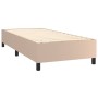 Cama box spring con colchón cuero sintético capuchino 100x200cm de vidaXL, Camas y somieres - Ref: Foro24-3128900, Precio: 34...