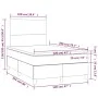 Box spring bed LED mattress cappuccino synthetic leather 120x200cm by vidaXL, Beds and slatted bases - Ref: Foro24-3135818, P...